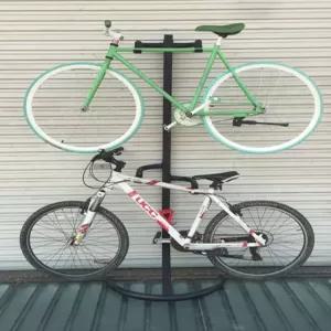 실내 거치대 자전거 2단 행어 보관 알루미늄 양면 고정형 랙