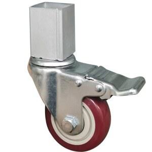 내하중 브레이크 선반 5 15 휠 바퀴 각파이프 4세트 1 5인치 고무휠 범용2개 브레이크2개 내부구멍22mm