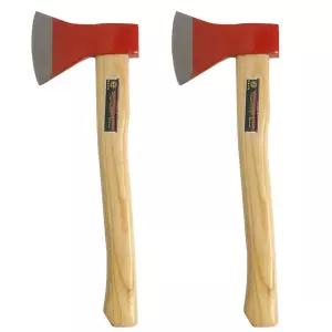 동탑 1+1 나무손잡이 도끼 (빨강머리) 우드 캠핑 장작망치 꾼도끼 패기 레드 작업용