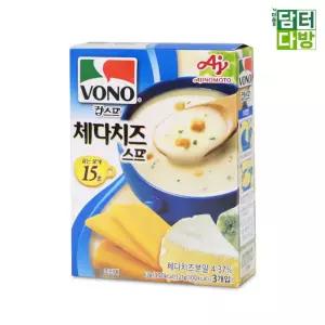 보노 컵스프 체다치즈맛 63g X 10개 자취생 한끼대용 간식 사무실 탕비실 치즈