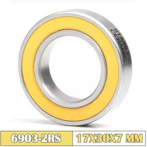 ABEC-5 6903 RS 자전거 허브 전면 후면 허브 휠 세라믹 볼 베어링 6903-2RS 17x30x7mm 1 개