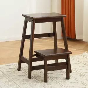 원목 계단의자 접이식 스텝스툴 실내 사다리 가정용 발판 폴딩 우드 간이계단