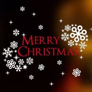 크리스마스 반짝반짝 눈꽃송이 데코스티커쇼윈도우커 꾸미기 장식커 시트지 디자인커 성탄절 파티 인테리어