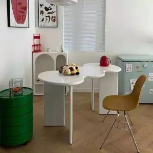 웨이브 테이블 물결 협탁 거실 인테리어 모던 카페 곡선형 디자인 소파용