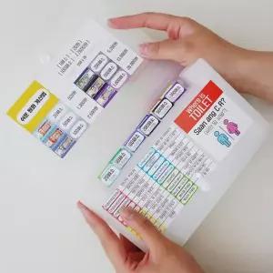 베트남 동지갑 만들기 스티커 파일 여행용지갑 포켓 동지갑 베트남동지갑 동지갑만들기