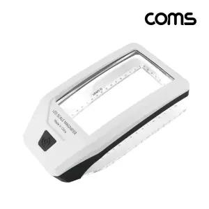 Coms 확대경 돋보기 3배율 정밀자 3X 6LED UV램프UV LED조명 UV 3자 라이트 거울 LED