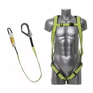 전체식벨트 20호 형광 안전 죔줄추락방지 와이어 로프 대죔 자동릴 고정 낙하고리 낙하끈