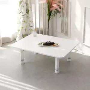 국산 4단 높이조절 접이식 소파 거실 테이블 800mm좌식 좌탁 간이 밥상