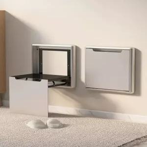 벽부착 접이식의자 현관 벤치 신발장 원목 폴딩 좌석 인테리어 틈새 공간활용