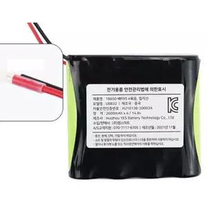 18650 충전지 4묶음 직렬연결 리튬이온배터리 접지선 2600MAH X 4 148V