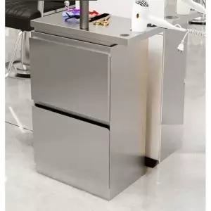 스텐 미용실츄레이 가위정리대 이동 미용트레이 선반