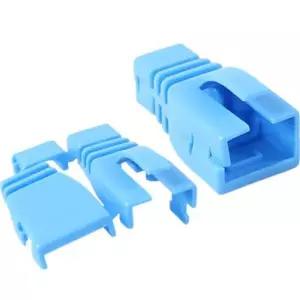 RJ 45 조립형 통부트 6파이 블루 100개 보호캡랜케이 케이 케이연결부분 케이커버 케이용