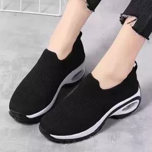 슬립온 운동용 신발 에어슈즈 여성 니트 운동화 워킹화스포츠 기능성화 런닝화 데일리 잡화 여자스니커즈