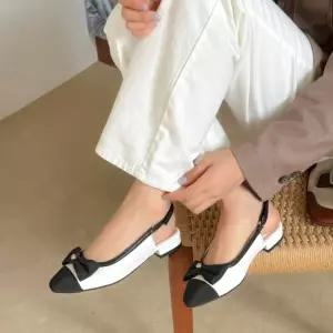 미들힐 둥근코 스트랩 플랫슈즈 슬링백샌들 3컬러여성스니커즈 슬립온구두 단화 키높이 미들 정장 슬리퍼