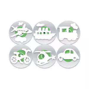 뉴 퍼니 스탬프이동수단 6종세트모양찍기 어린이미술 스펀지 도구 찍기놀이 물감 탈것