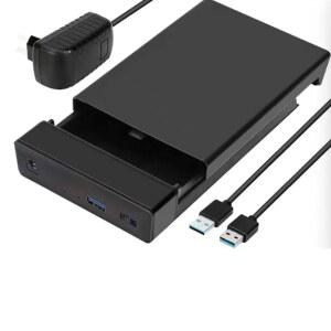 3.5인치 SATA SSD HDD USB 3.0 하드 디스크 케이스 블랙S356U3용 3.5 드라이브 인클로저
