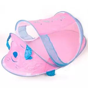 텐트형 원터치 핑크 모기장 방충망 유아용 실내 침대 모기 접이식 아기 베이비 출산용품