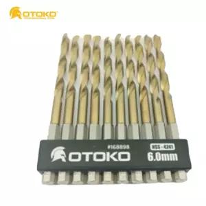 철판기리 전동날 HSS 4241 임팩드릴비트 6.0mm 10pcs+1 임팩 기리