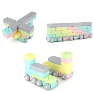 키즈카페 유아놀이방 쌓기놀이 대형블록20p 빅소프트블럭 집만들기 육아템