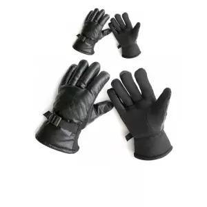 가죽 질감이 부드러운 겨울용 방한 라이딩 장갑 X 2개 오토바이 토시 바이크 용오토바이
