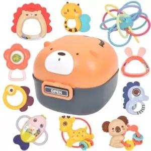 곰돌이 보관함 딸랑이 치아발육기 10종 세트 6615 0개월 신생아 KC인증 출산 돌 선물/아기/치아/발육기