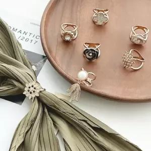 이거찜) 스카프 링 7종 고리 스카프 스카프고리 스카프고정 스카프소품 명품스카프링