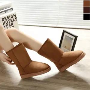 여자 겨울 미디부츠 1P 데일리 털안감 방한부츠 신발 겨울미디부츠 겨울방한화