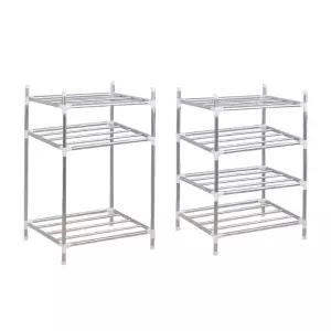 스텐 냄비 정리대 주방 싱크대 선반 수납 거치대후라이팬 조리도구 스테인리스용품 정리함 서랍 기구 수납