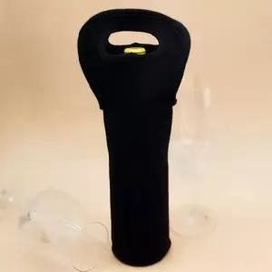 와인케이스 블랙 와인백 1개맥주파우치 가방 버킷백 파우치 병치