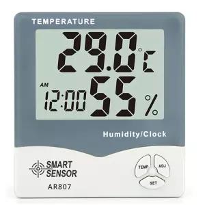 온습도계 AR-807 온도와 -10에서50도 시계 알람디지털계 디지털계 측정 조절 실내계 탁상 탁상용 온도계