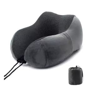 압축백 포함 메모리폼 U모양 목베개 다크그레이 쿠션 휴대용 여행용 U베개 U쿠션