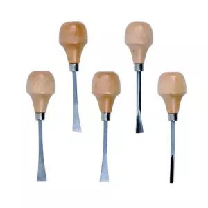 택틱545285 나무그립 목공 조각도 조각칼 5P세트도 조각끌 조각기 공예도구 공구 예공구