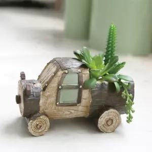 홈가든 내추럴 미니화분(자동차)조경 원예 식물 꽃화분 집들이선물 선물용 소형 장식 인테리어