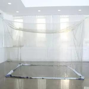 국방색 사각모기장 별대 5-6인텐트 전통 방장 충망 끈장 군용 카키색 실내 침대