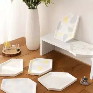 석고 트레이 정리함 수납함 테이블 장식 소품 정리