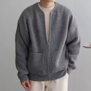 데일리 오버핏 니트 집업 가디건 JSC-d0178 카디건 남성
