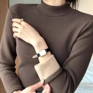 여성 겨울 이너 기모 반목 티셔츠 목티 폴라 라폴라 봄 선물 세일 조끼 상의 양털