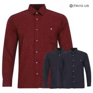 페라어스 CTF3DJ2157 남성 네잎플라워 긴팔 남방남자 셔츠 캐주얼 패턴