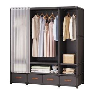 커튼행거 조립식 비키니옷장 드레스룸 고정식 시스템행거