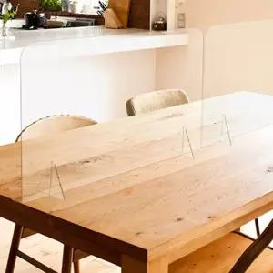 아크릴칸막이 600X400mm 막힘 투명 가림막 파티션 식당 학도서관 관광서