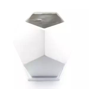 모던 수지 (미니) 오각화분 화이트 23x23cm분재 예쁜 예쁜사각 토기 도기 흙화분 수공예 감성