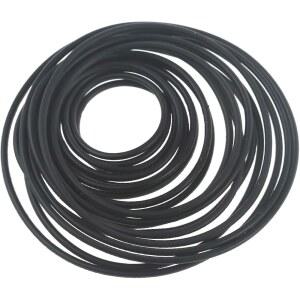 20Pcs 블랙 유니버설 1.5mm 카세트 테이프 기계 벨트 구동 밴드 수리 유지보수용 교체 원형 데크 스테레오 시스템 구성 요소 CD 및 플레이어