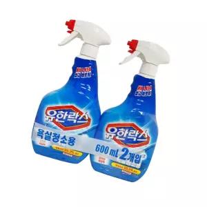 욕실 세정제 2개 거품 화장실 세척제 분사형물때제거 청소 분사형 곰팡이 살균