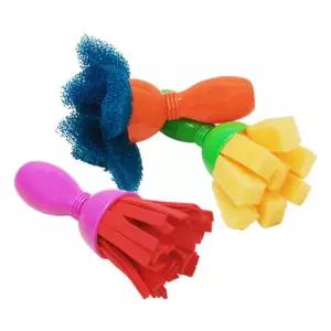 표현하기 지팡이붓 개구쟁이 세트 스펀지 하기 미술놀이 질감 물감 어린이