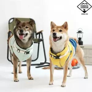 패리스독 아웃도어 하네스 패딩 브라운반려견옷 강아지패션 아우터 외투 반려 애완 애옷