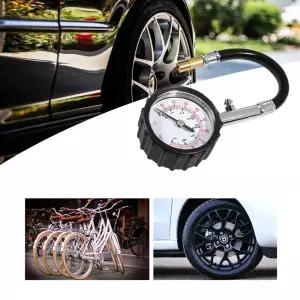 편리한 에어펌프 연결형 타이어 공기압력 미터주입기 디지털게이지 측정 관리 안전운전 바람넣기 튜브 모터