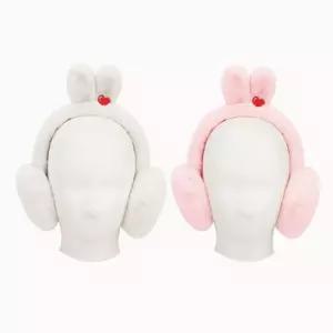 몰랑 762407 입체 귀마개방한 방한털 겨울용 머리띠 토끼 귀마개 방한용
