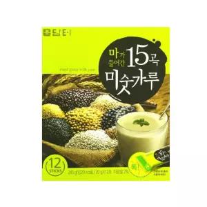 담터 마가 들어간 15곡 미숫가루 12T(240g) x 2개물 가루팩 선식 분말 미수 영양