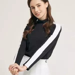 TRY 히트업 방풍 반목 터틀넥 여성긴팔 상의 티셔츠폴라 골프 편한 이너 내의