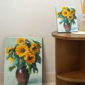 글로싱 명화 - 로버트 패닛스 4종벽걸이액자 집들이선물 선물용 장식 인테리어 해바라기 장식용 탁상